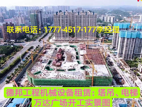 萬(wàn)達(dá)廣場(chǎng)、岳麓青城一二三期   租賃塔吊、電梯實(shí)情